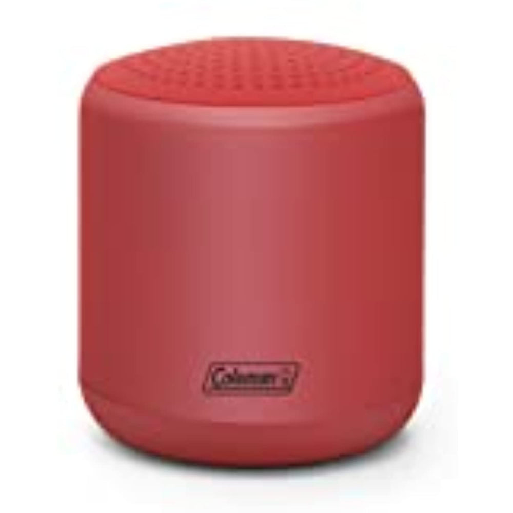Coleman CBT25 5 Watt Water Resistant Bluetooth Mini Speaker (Red)