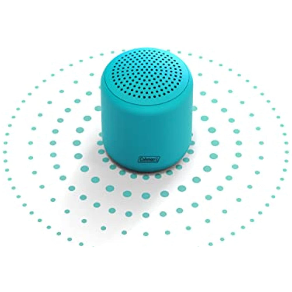 Coleman CBT25 5 Watt Water Resistant Bluetooth Mini Speaker (Light Blue)