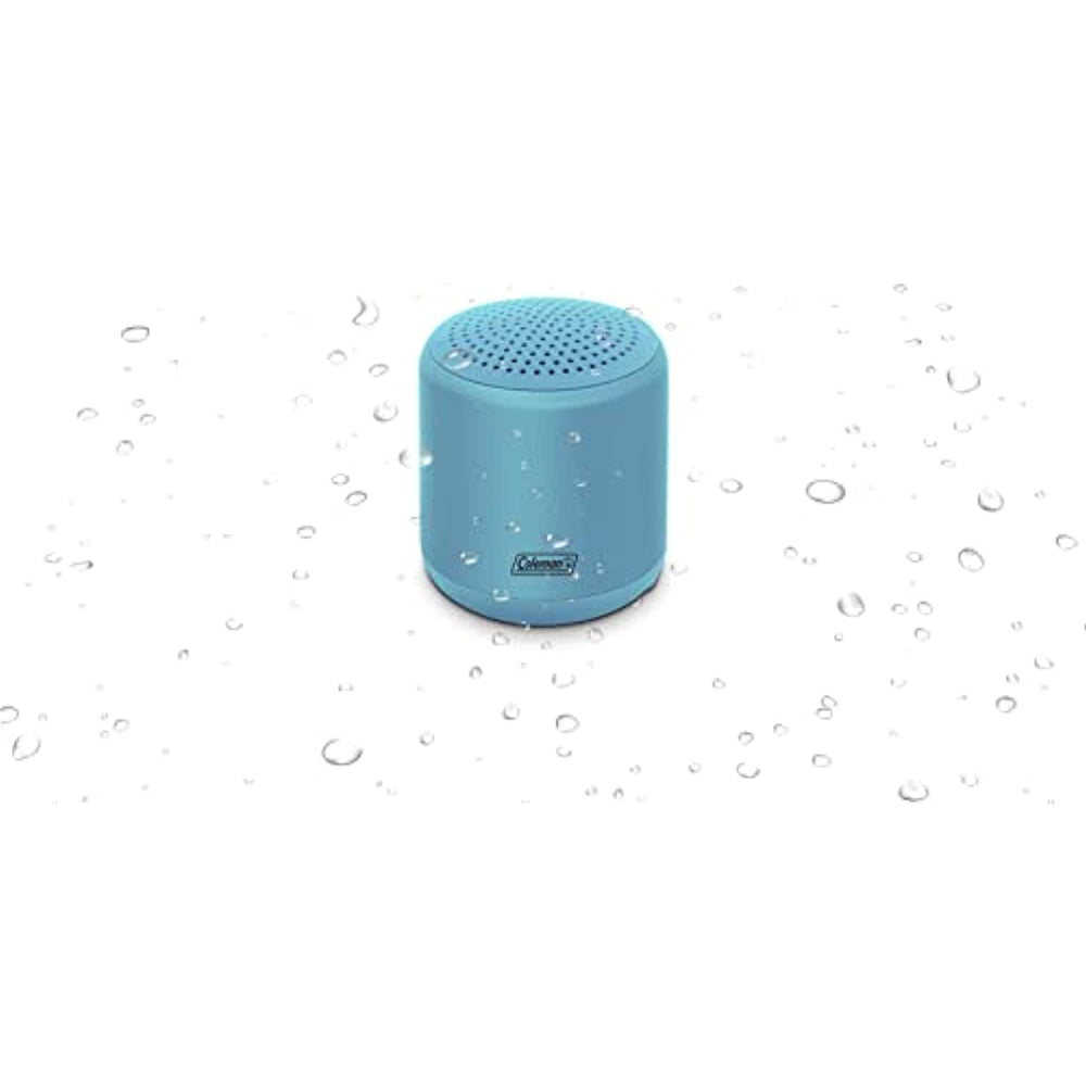 Coleman CBT25 5 Watt Water Resistant Bluetooth Mini Speaker (Light Blue)