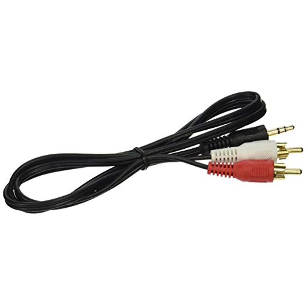Axis 41360 3.5 MM Stereo Plug 2 RCA Plugs Y-Adapter (3 Feet)