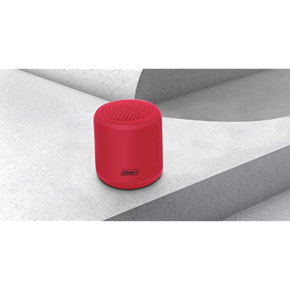 Coleman CBT25 5 Watt Water Resistant Bluetooth Mini Speaker (Red)