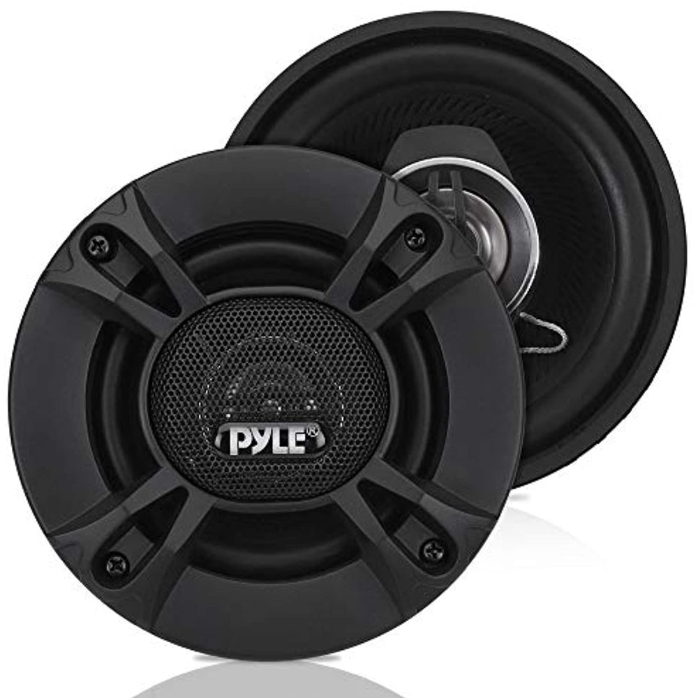 2-Way Universal Car Stereo Speakers - 240W 4 Inch Coaxial Loud Pro Audio Car Speaker Universal OEM Quick Replacement Component Speaker Vehicle Door/Side Panel Mount Compatible - Pyle PL412BK (Pair)