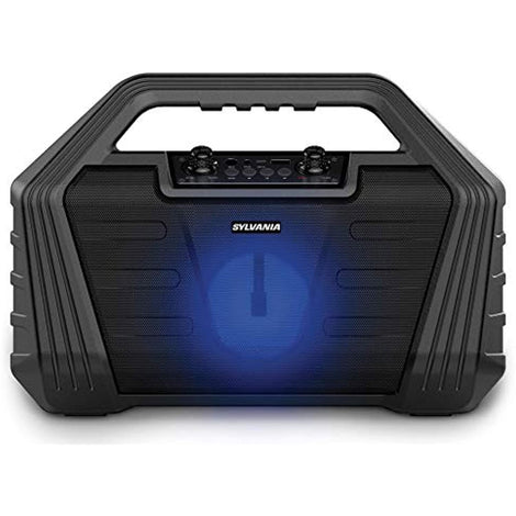 SYLVANIA SP571 Light-Up Bluetooth Speakers (Briefcase Karaoke Speaker), Black