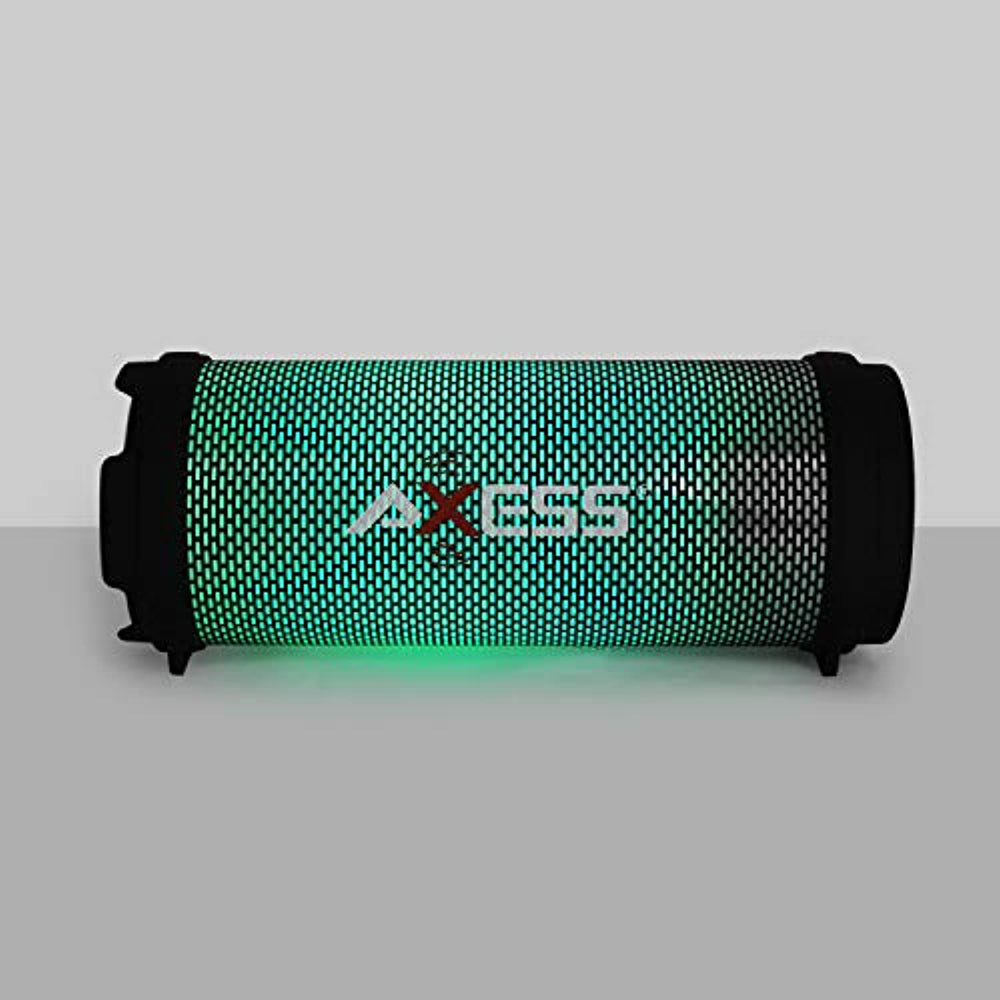AXESS SPBL1043 Mini Portable Bluetooth Hi-Fi Bluetooth Speaker with Dancing LED Lights, Yellow