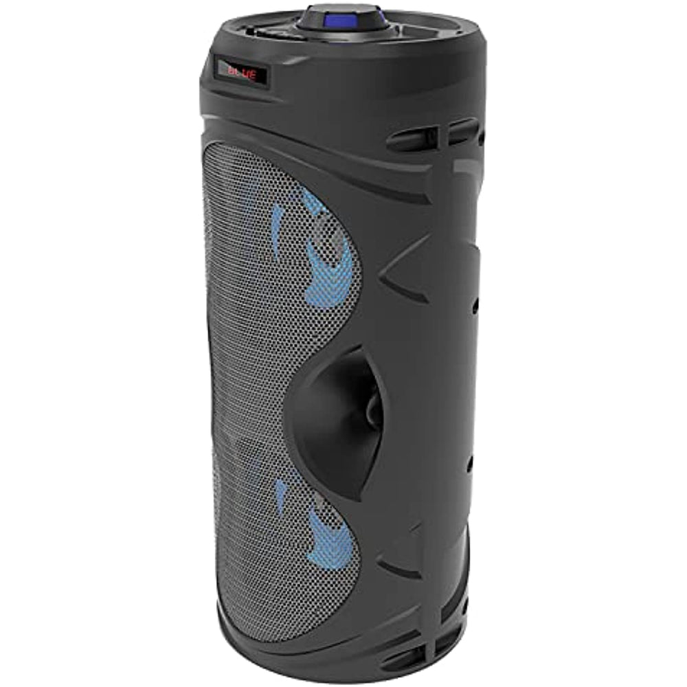 SYLVANIA SP962-B Rechargeable Dual 4-Inch 10-Watt Bluetooth Light-up Party Speaker with FM Radio