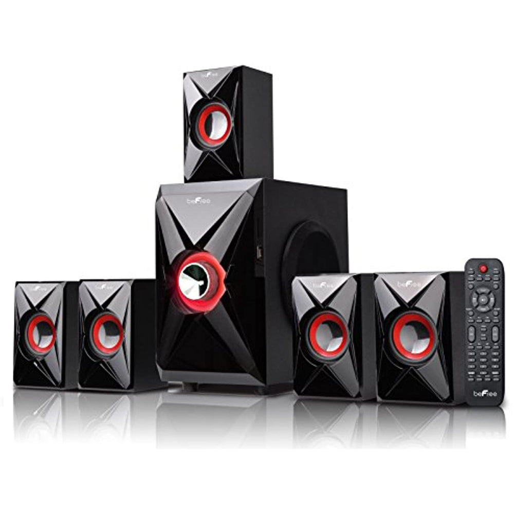 BEFREE SOUND BFS-420 Bluetooth Home Theater System, Red