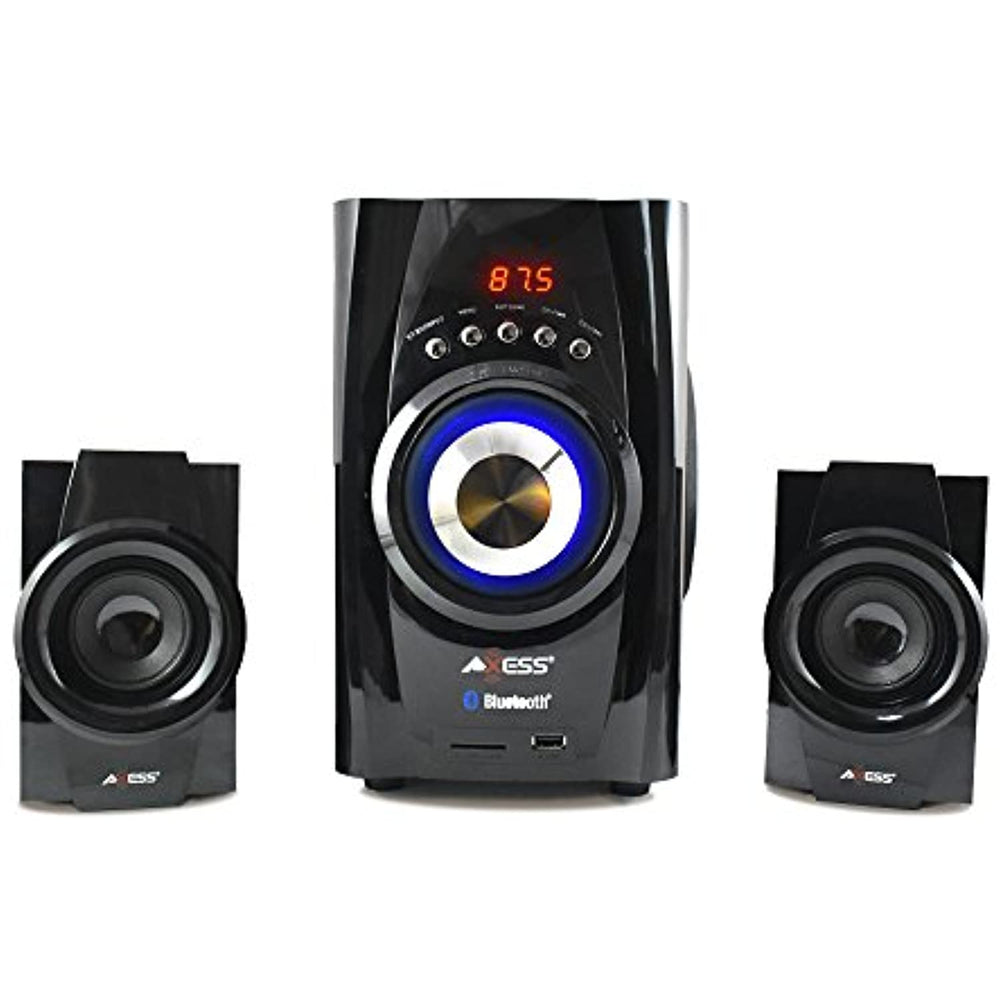AXESS Bluetooth Mini System 2.1-Channel Home Theater Speaker System Black (MSBT3901)