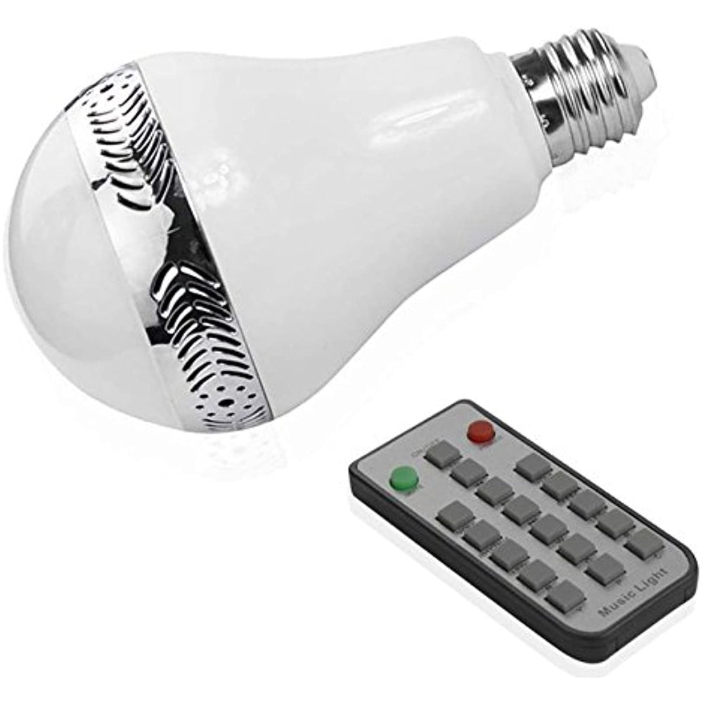 Reiko Bluetooth LED Light Bulb with Audio Speaker for Smartphones - Retail Packaging - White
