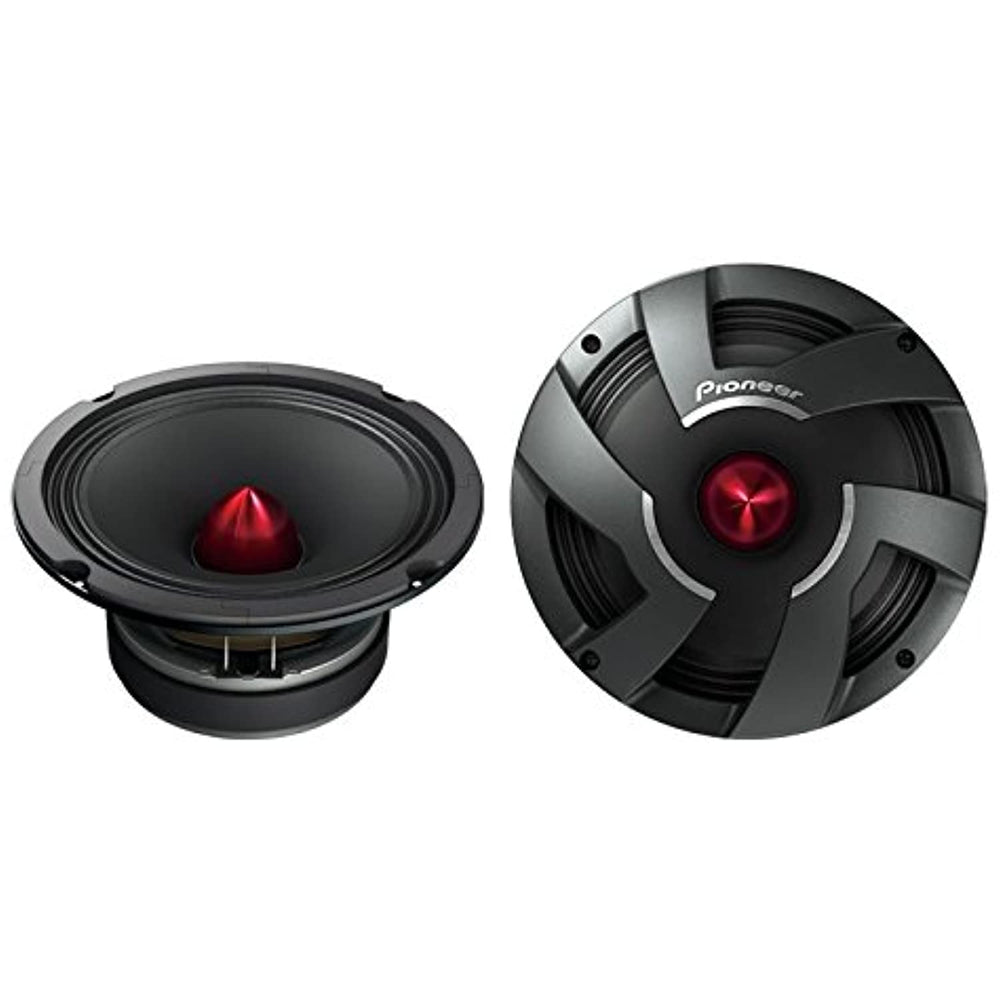 Pioneer TS-M800PRO 8-Inch PRO Series High Efficiency Mid-Bass Car Speaker Drivers - Pair (Discontinued by Manufacturer), Black & TS-B350PRO 3-1/2