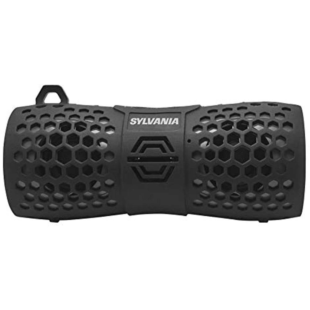 Sylvania SP332-BLACK Water Resistant Bluetooth Speaker