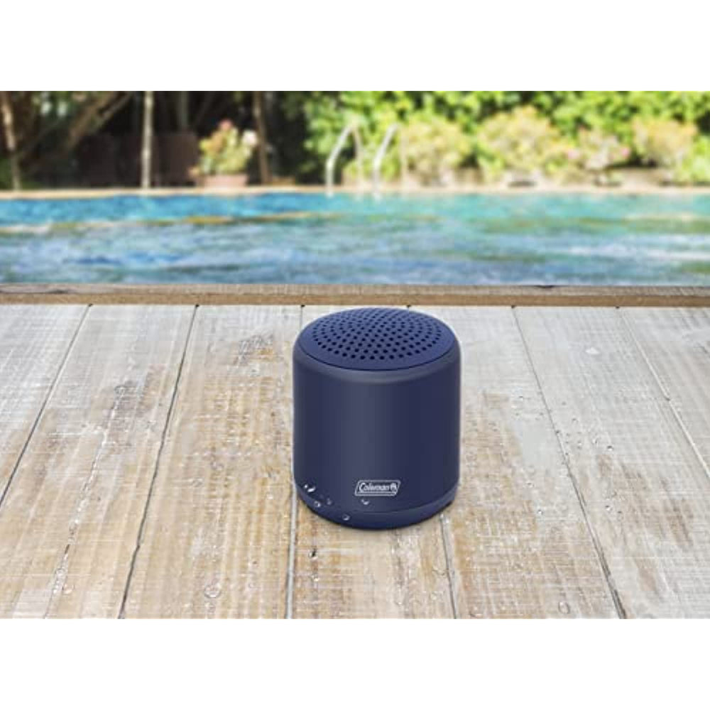Coleman CBT25 5 Watt Water Resistant Bluetooth Mini Speaker (Navy Blue)