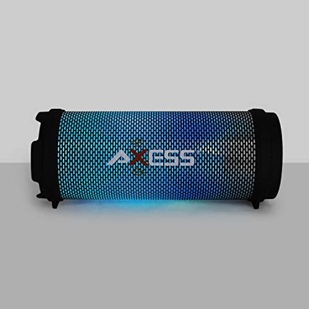 AXESS SPBL1043 Mini Portable Bluetooth Hi-Fi Bluetooth Speaker with Dancing LED Lights, Pink