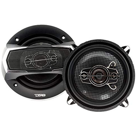 DS18 SLC-N525X Coaxial Speaker - 5.25", 4-Way Speaker, 160W Max Power, 40W RMS, Woofer, Midrange, and Tweeters in one, Removable Cover Included - Select Speakers are Undiscovered Value - 2 Speakers