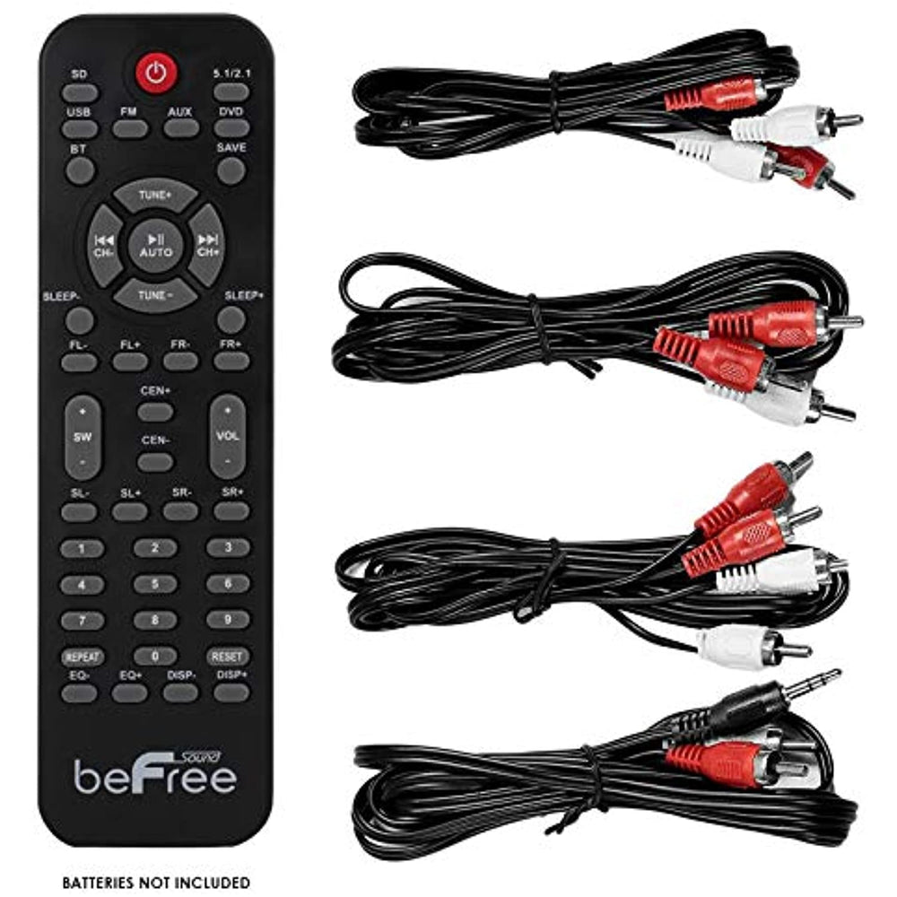 beFree Sound BFS-450 5.1 Channel Surround Bluetooth Speaker System - Black