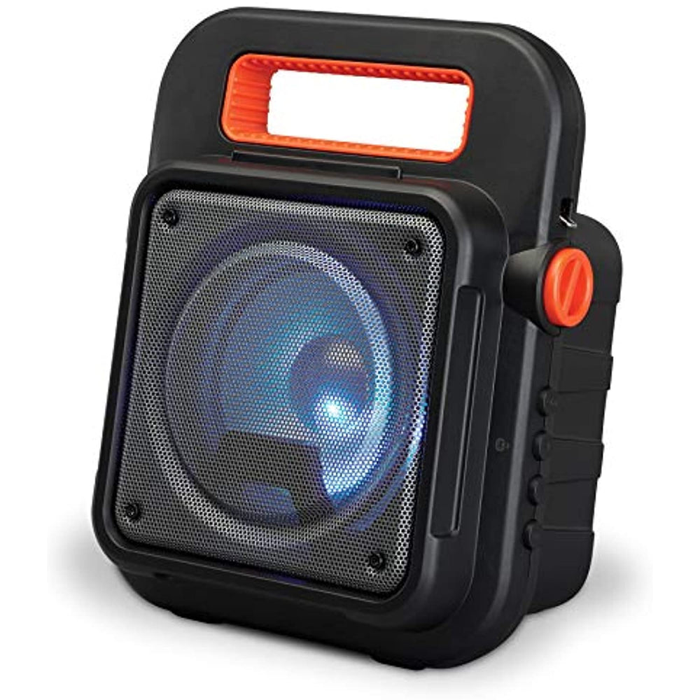 iLive ISB309B Wireless Tailgate Party Speaker, with LED Light Effects and Built-in Rechargeable Battery, Black