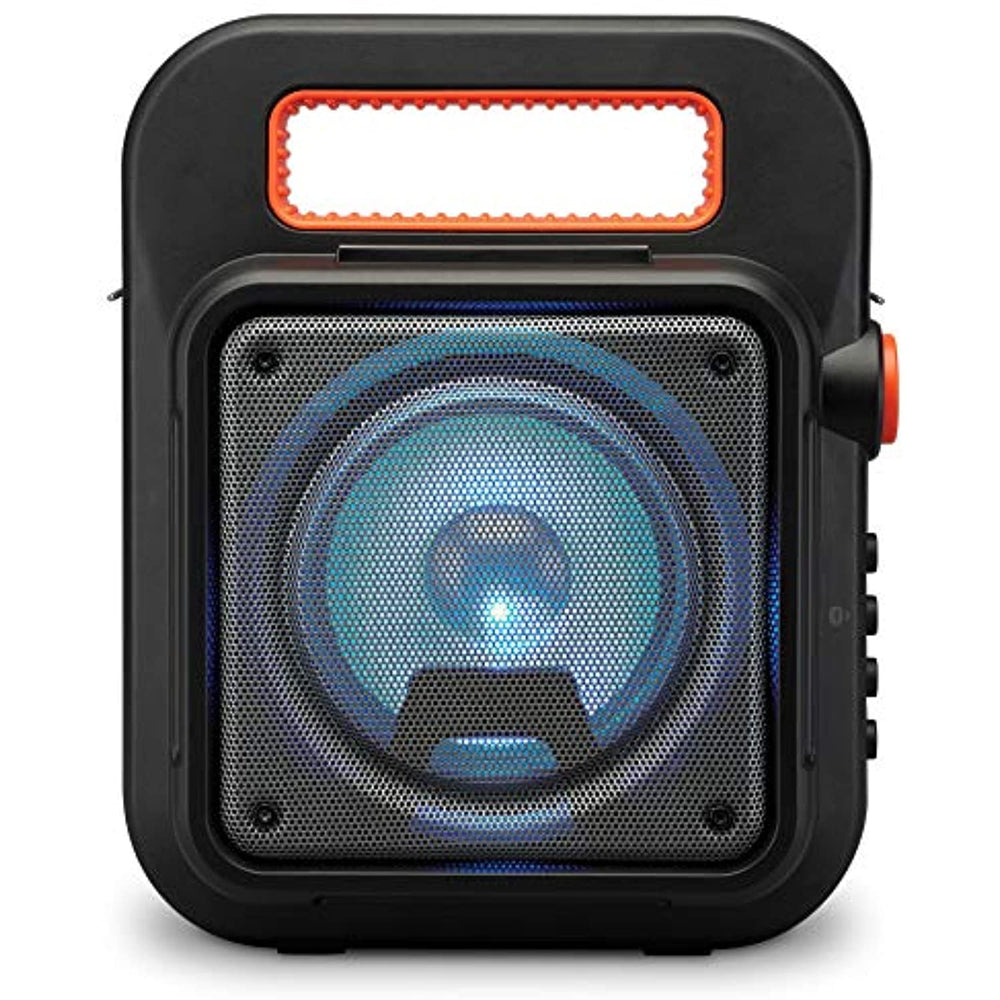iLive ISB309B Wireless Tailgate Party Speaker, with LED Light Effects and Built-in Rechargeable Battery, Black