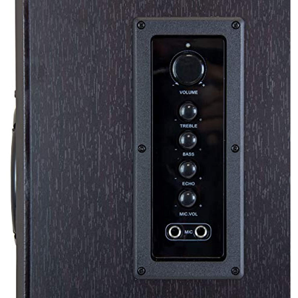 beFree Sound 2.1 Channel Bluetooth Powered Black Tower Speakers with Optical Input (BFS-T120)