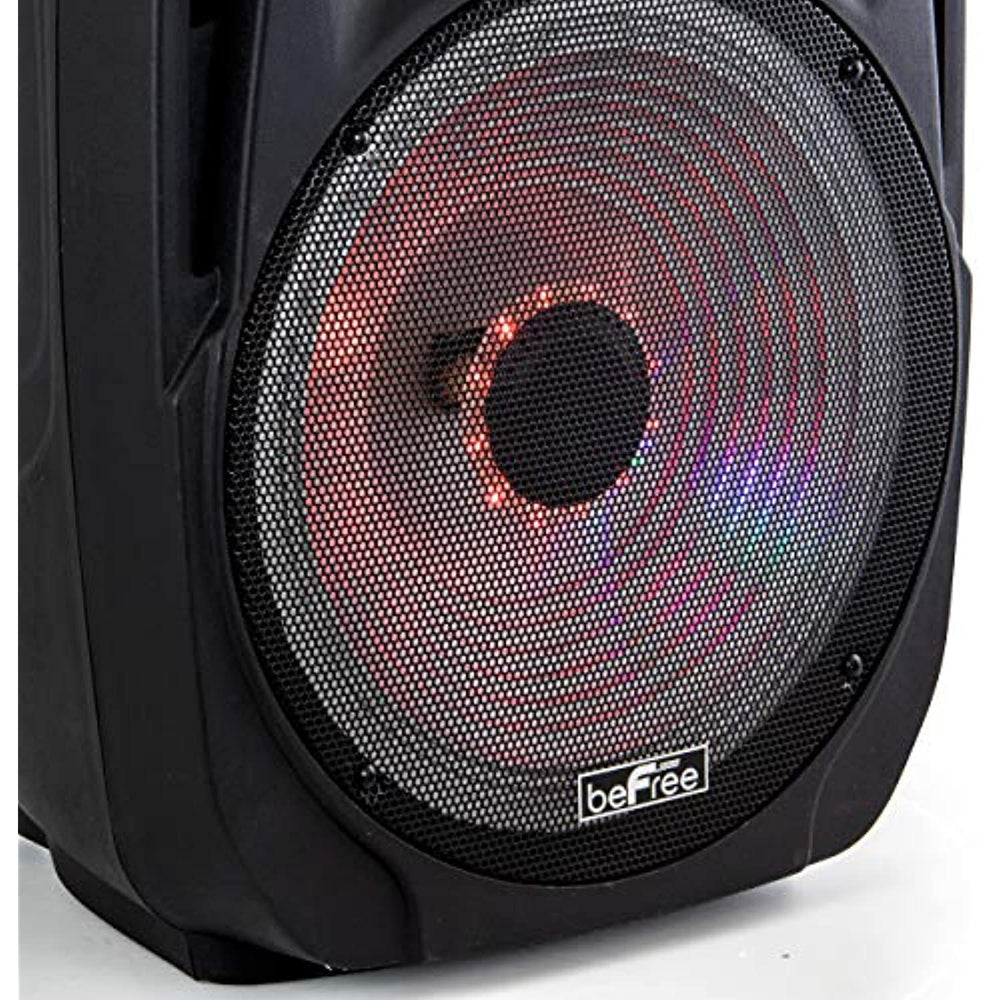 beFree Sound BFS-6100 Bluetooth Tailgate Speaker with Sound/Volume Reactive Lights, Blue (93092772M)