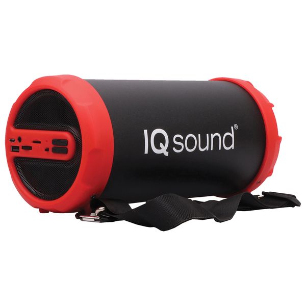 Supersonic IQ-1606BT-RED 3 in. Portable Bluetooth Rechargeable Speaker with FM Radio, Red