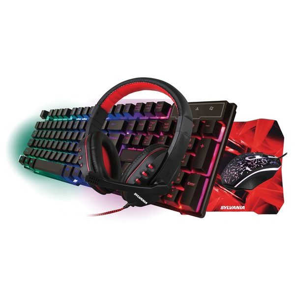SGKS100 4-In-1 Keyboard with Mouse HDST Gaming Set